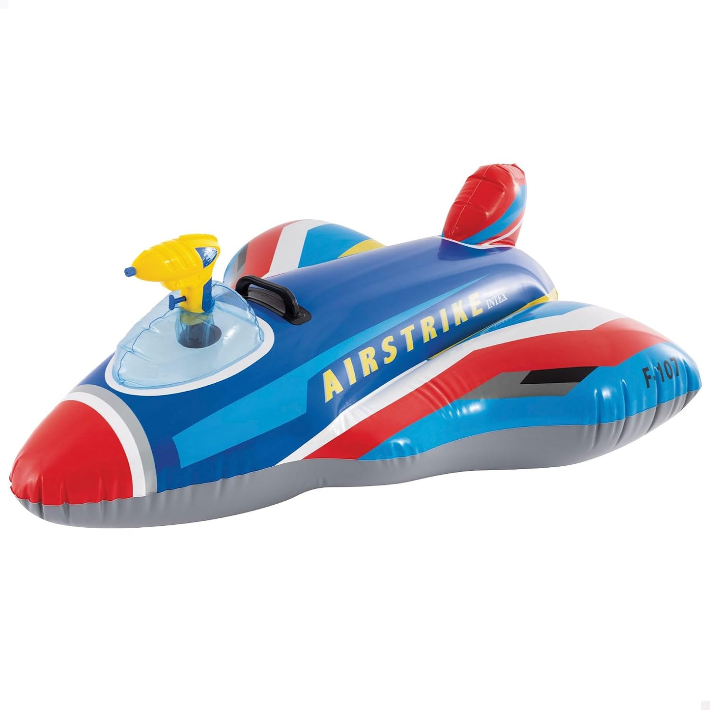289023 - INTEX Aeroplan i fryrë me pistoletë uji, 117x104 cm, Lodër uji, me lëshues uji, për plazh, për pishinë, Pesha maksimale 40 kg, +3 vjeç (57531)