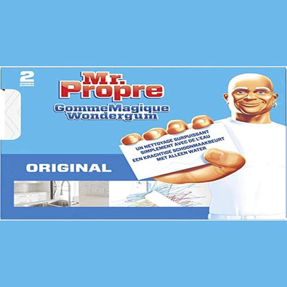 319216 - MR. CLEAN - Sfungjer Magjik Gome, heq shenjat dhe njollat kokëforta, pastron të gjitha sipërfaqet, kuti me 2 copë