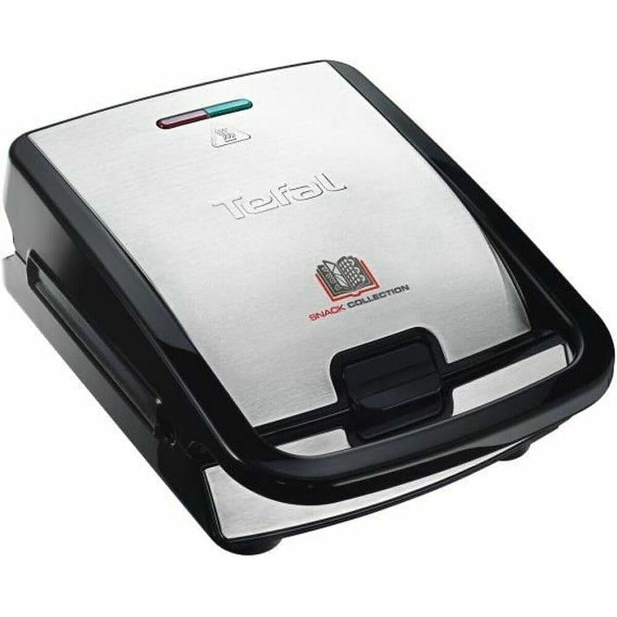 292421 - TEFAL - Snack Collection, Makinë për Vafla dhe Sanduiçë, 2 sete pjatash, 1200W, Veshje jo-ngjitëse, Ruajtje e lehtë, Pastrim i lehtë, Tregues ngrohjeje