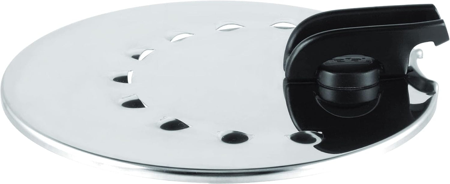 217612 - TEFA INGENIO Kapak mbrojtës nga spërkatjet, kapak i shumëfishtë prej çeliku inox 20-28 cm, i pajtueshëm me setet e tenxhereve dhe tiganëve Ingenio, kursim hapësire, i grumbullueshëm, i sigurt për lavastovilje, kullues i lehtë, L98298