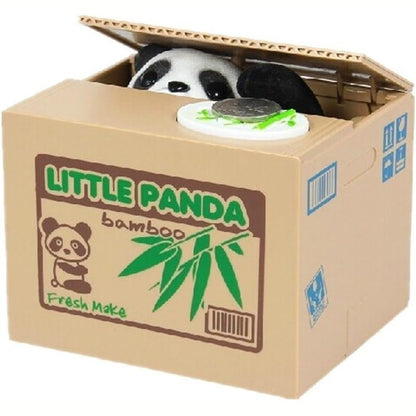 216491 - Kuti e Lezetshme për Para Panda, Plastikë ABS, 12 x 10.5 x 9.6 cm