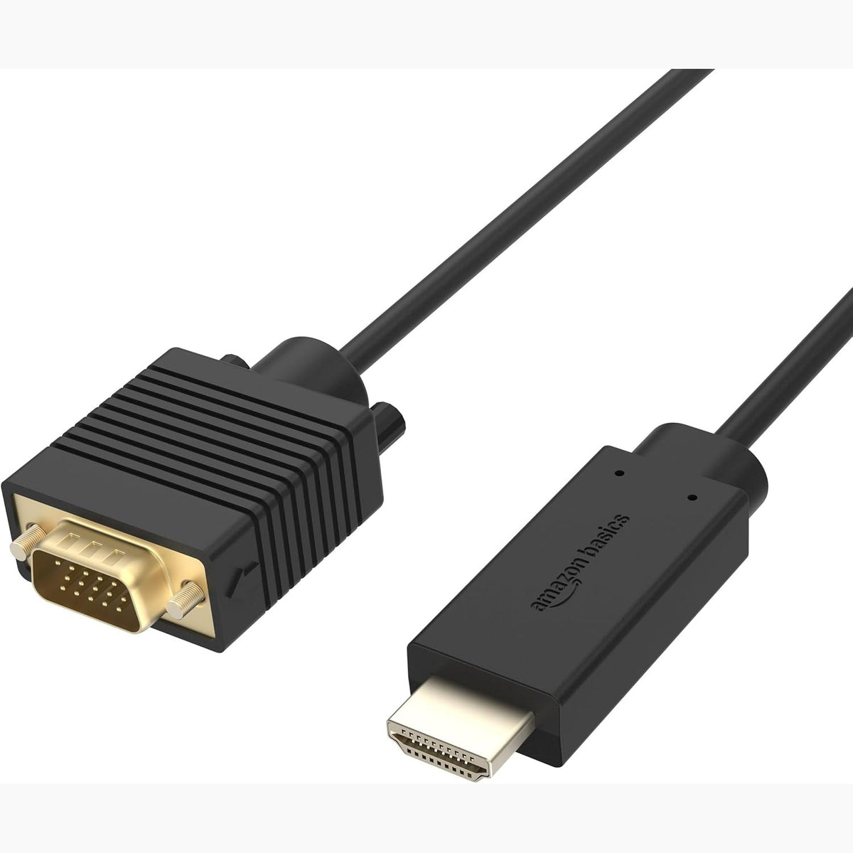 305610 - Amazon Basics Kabllo HDMI në VGA, Unidirekcional, 1.8 m, 1080p, i zi