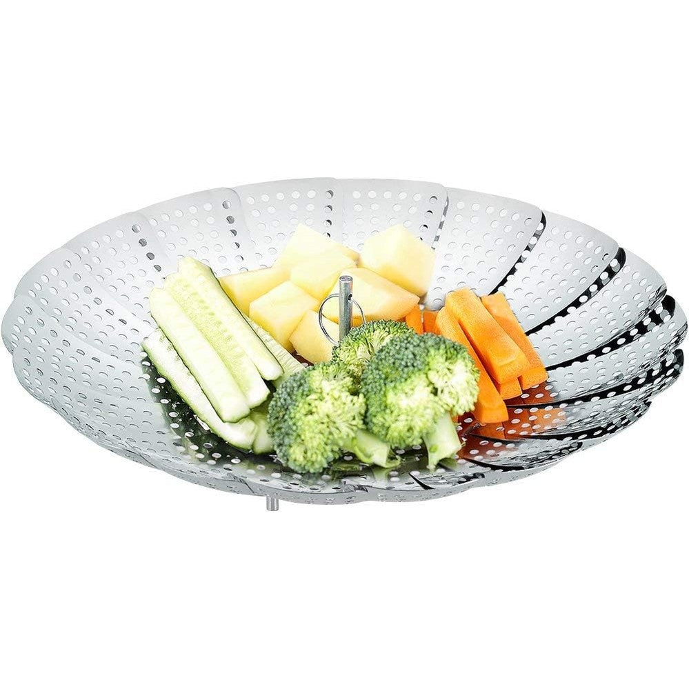 254061 - ECOOE Avullues çeliku inox, futje avulli e rregullueshme (15.5cm-27cm), për tenxhere gatimi