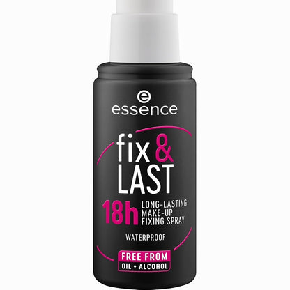 319134 - ESSENCE Fix & Spray Fiksues i Grimeve që Zgjat 18 Orë, Transparent, Matifikues, Fiksues, 1 Pako (50ml)