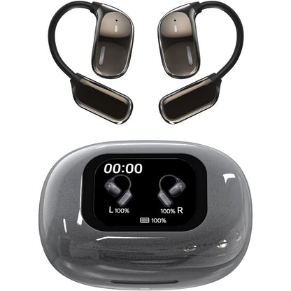 299388 - Kufje sportive Bluetooth pa tel me ekran me prekje, mbi vesh, kufje vrapimi me grepa veshi, kufje palestre Bluetooth inteligjente me mbulesë në ekran për iPhone dhe Android.
