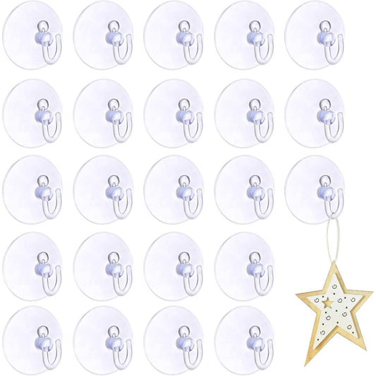 164165 - 40 COPË GREPA Grepë thithëse për gota, Plastike 4cm, për Dritare, Banjo, Kuzhinë, Xham dhe Pllaka