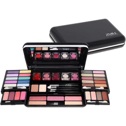 297064 - ZMILE COSMETICS Classic Beauty Box kozmetikë vegane me pasqyrë, Set i vogël grimi për udhëtim