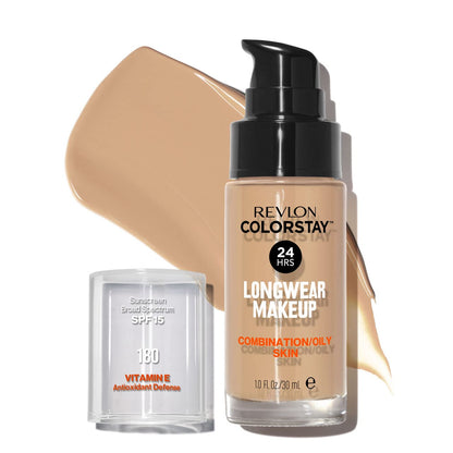 275720 - REVLON, ColorStay Fondatinë 24 orëshe, 30 ml, SPF 15, N180 Bezhë e rërës