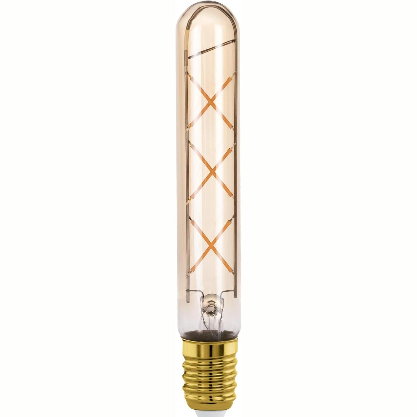 211307 - EGLO LED Llambë Me Tub E27, Stil Edison, Vintage dhe Retro, 4V (Ekuivalent 32V), 350 Lumen, Qelibar, 2200 Kelvin, T30, Ø 3cm, E Bardhë e Ngrohtë