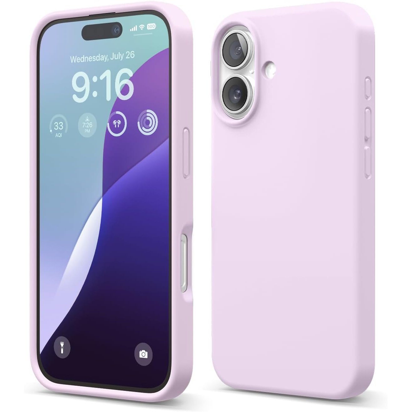 273977 - ELAGO Mbrojtëse Premium prej silikoni të lëngshëm për iPhone 16, mbrojtëse e plotë, rezistente ndaj goditjeve, e hollë, rreshtim mikrofibre rezistent ndaj gërvishtjeve