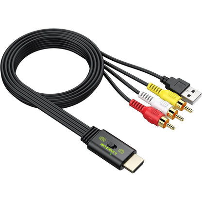 269181 - LiNKFOR Konvertues RCA në HDMI, 1080P, Mini Composite CVBS Audio Video 16:9/4:3, Mbështet PAL/NTSC