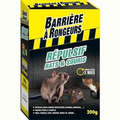 314993 - Barrierë kundër brejtësve për minj, Repelent, Pluhur gati për përdorim, 200g
