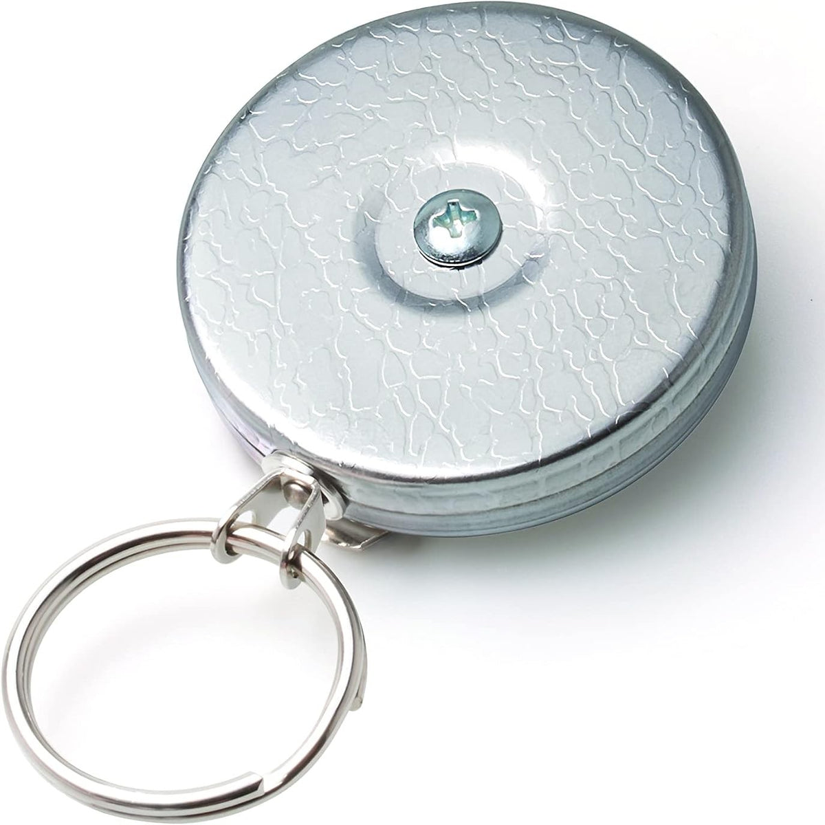 335177 - KEY-BAK Varëse çelësash origjinale e tërheqshme me kabllo çeliku inox 121.9 cm, pjesa e përparme e kromuar, kapëse rripi çeliku, rezistencë ndaj tërheqjes 227 g