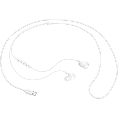 296120 - SAMSUNG Kufje Type-C EO-IC100, Tinguj nga AKG, Altoparlantë dypalësh, Kabllo pëlhure, Lidhje USB Type-C, E bardhë
