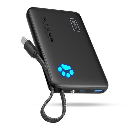 299517 - INIU Bankë energjie 45 W, 10,000 mAh, kabllo të integruar USB-C, karikim i shpejtë, për iPhone 17, 16, 15, 14