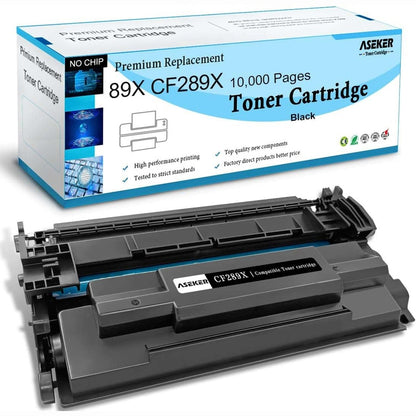 299552 - ASEKER Kartushë Toneri Kompatibël 89X CF289X 89A CF289A për Printer HP LaserJet Enterprise M507 M507x M507n MFP M528dn M528f M528 M507dn M528c M528z, Rendiment i Lartë 10000 Faqe (CF289X pa Çip)