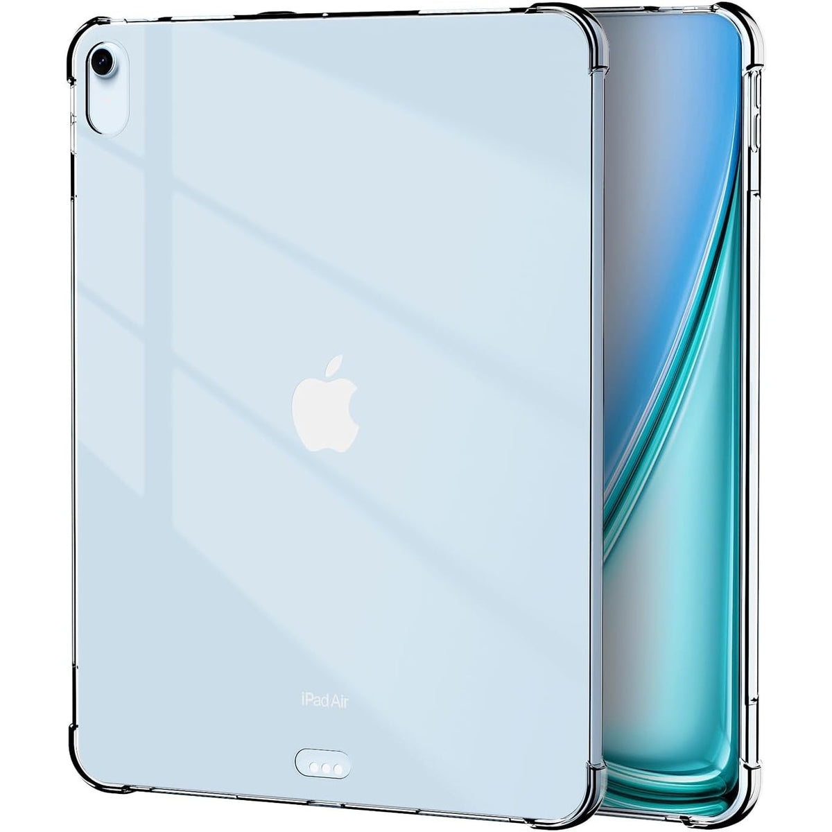 310508 - Lunivop Mbulesë për tablet, e përputhshme me iPad Air 13 inç, TPU e hollë, mbrojtëse transparente prej silikoni anti-verdhë