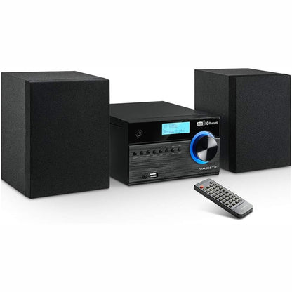 266082 - MAJESTIC Sistem AH 2350 BT MP3 USB DAB Micro Hi-Fi Radio DAB/DAB+/FM, Bluetooth, CD/MP3 Player, Hyrje USB/AUX, Telekomandë, E zezë
