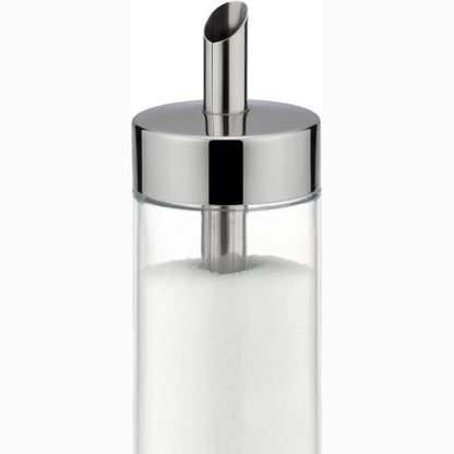 253741 - Enë sheqeri prej qelqi dhe çeliku inox Tescoma, tas sheqeri me kapak, 225 ml, e përshtatshme për larje në lavastovilje