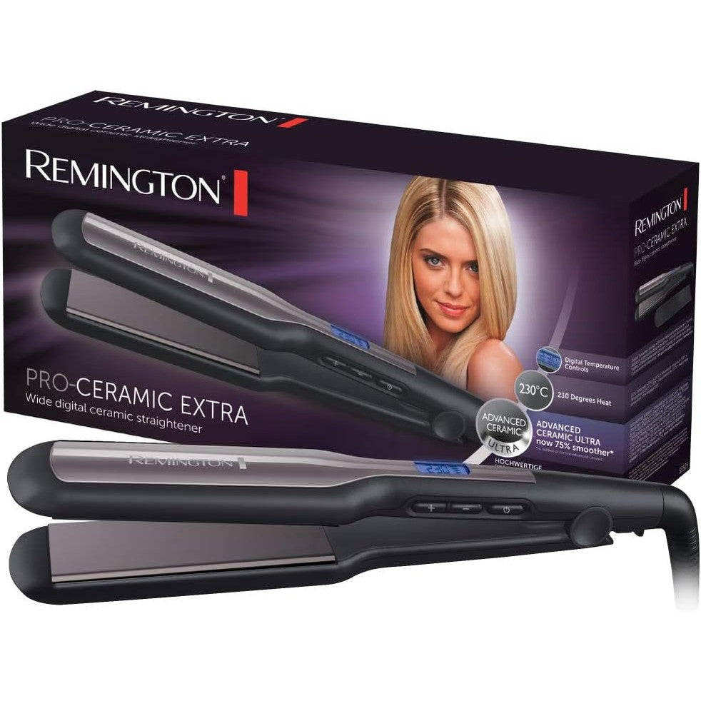 275380 - REMINGTON Pjatëz flokësh Pro-Ceramic Extra S5525 | Pllaka 45 mm | Ekran LCD | 150-230°C