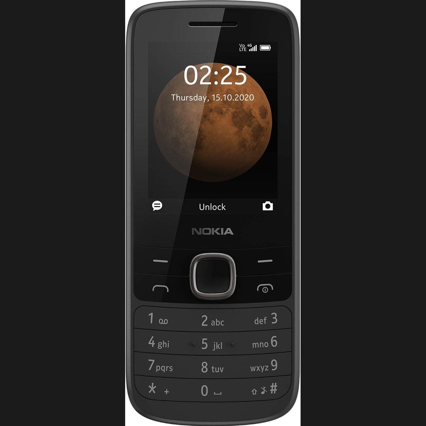 292489 - NOKIA 225 4G, 0.06 GB, Telefon 2.4 inç, pa kartë SIM, dy karta SIM, i zi