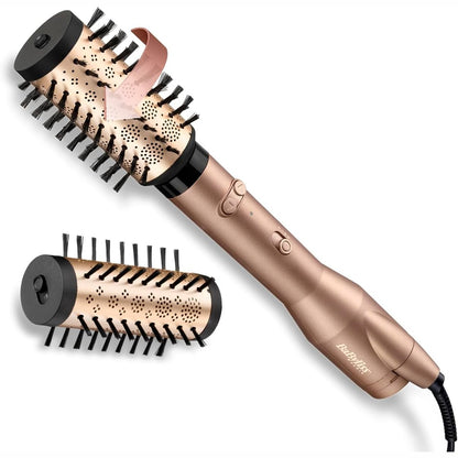 315838 - BABYLISS Furçë me ajër të nxehtë Big Hair, Teknologji Jonike, Shtojca 50 mm dhe 40 mm, 2 Drejtime Rrotullimi, 2 Cilësime Temperaturën, Shampanjë, AS952E