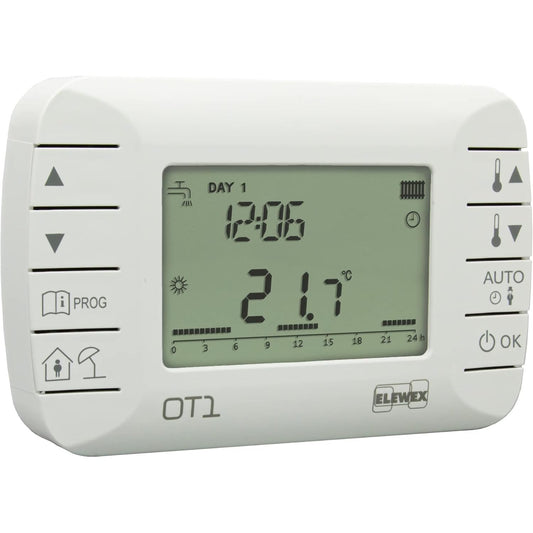 135139 - VEMER VE794100 OT1 - Kronotermostat i Dhomës me Modulim Javor për Kaldaja, Protokol OpenTherm Klasa V, Ngjyra e Bardhë