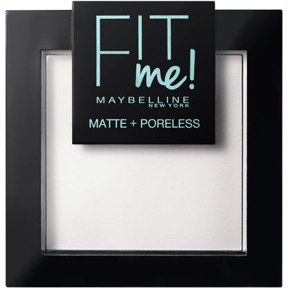 318568 - MAYBELLINE NEW YORK Pudër kompakte Fit Me Matte & Poreless - Lëkurë normale deri në të yndyrshme - 90 nuanca universale - 9g