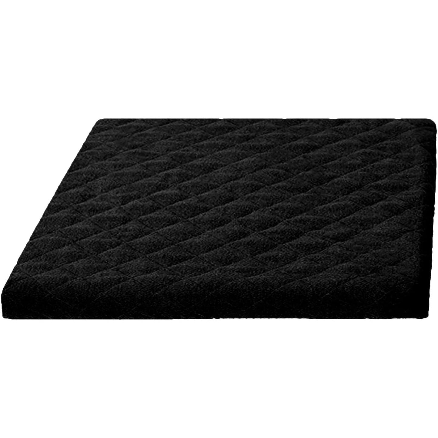 138428 - BRANDSSELLER Mbulesë Mbrojtëse për Lavatricë dhe Tharëse me Elastik, 60x60cm, E mbushur, Ngjyra e Zezë