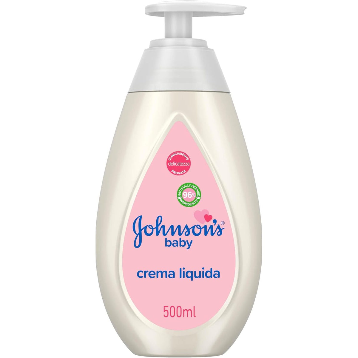 308351 - JOHNSON'S - Krem i lëngshëm për fëmijë - Krem hidratues për trupin për foshnje dhe të porsalindur - Krem trupi me vaj kokosi - 500 ml