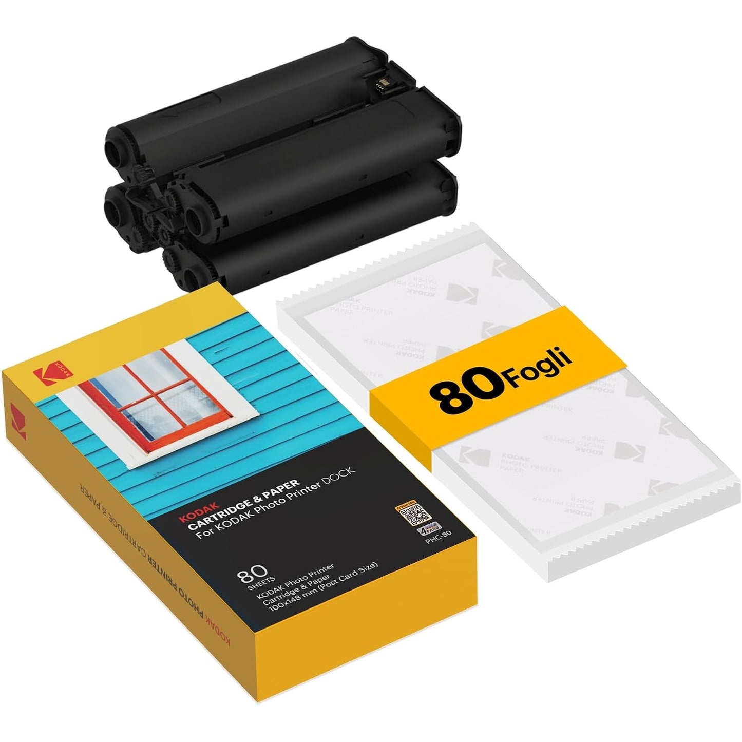 266637 - KODAK Kartushë filmi 4PASS (10x15cm) për KODAK Dock dhe Dock Plus, 80 fletë