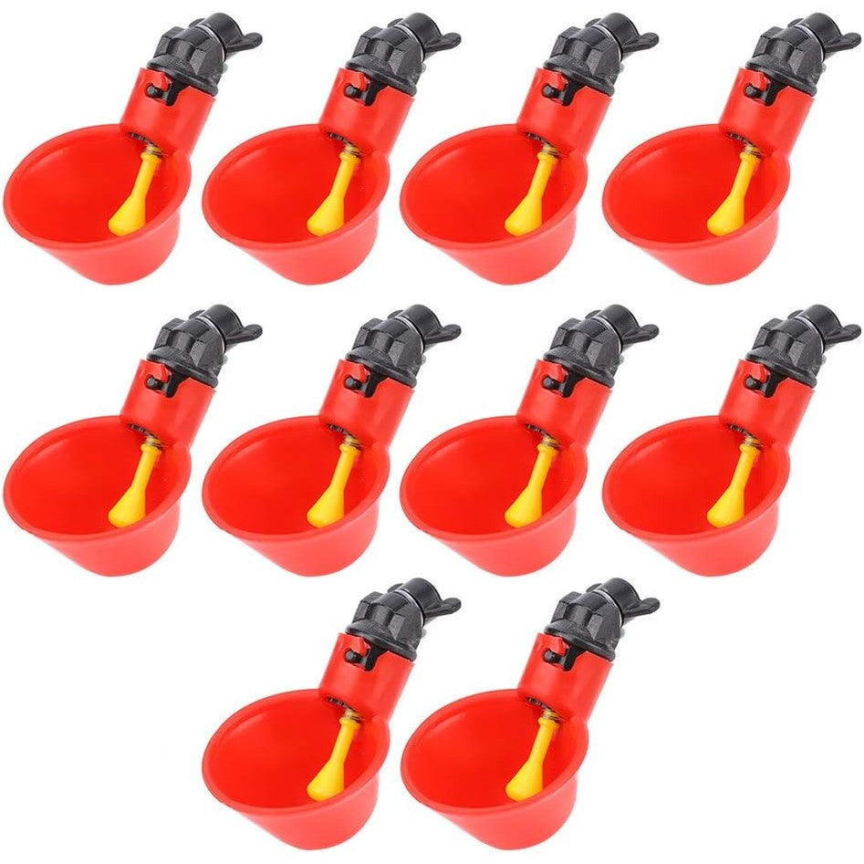 252372 - UJËSJELLËS PULE, 10 COPË, UJËSJELLËS AUTOMATIK PËR PULA, UJËSJELLËS SHPENDËSH, GOTA, TASA PËR ROSË, PËLLUMBA, PULA, ZOGJ (C)