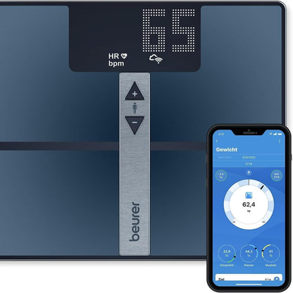 302719 - BEURER Peshore diagnostikuese BF 980, Wi-Fi, Bluetooth, matje e rrahjeve të zemrës, bateri e rikarikueshme