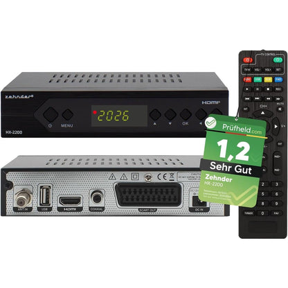 268270 - ZEHNDER Marrës Satelitor HX 2200, me funksion regjistrimi, i mundshëm për HD, Full HD, HDMI