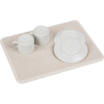 137413 - WENKO DAMON Dysheme Kulluese Diatomite, Kulluese Kuzhine Thithëse me Këmbë Silikoni, Letër Zmerile, Madhësia 40x30x0.9 cm, Ngjyra Bezhë