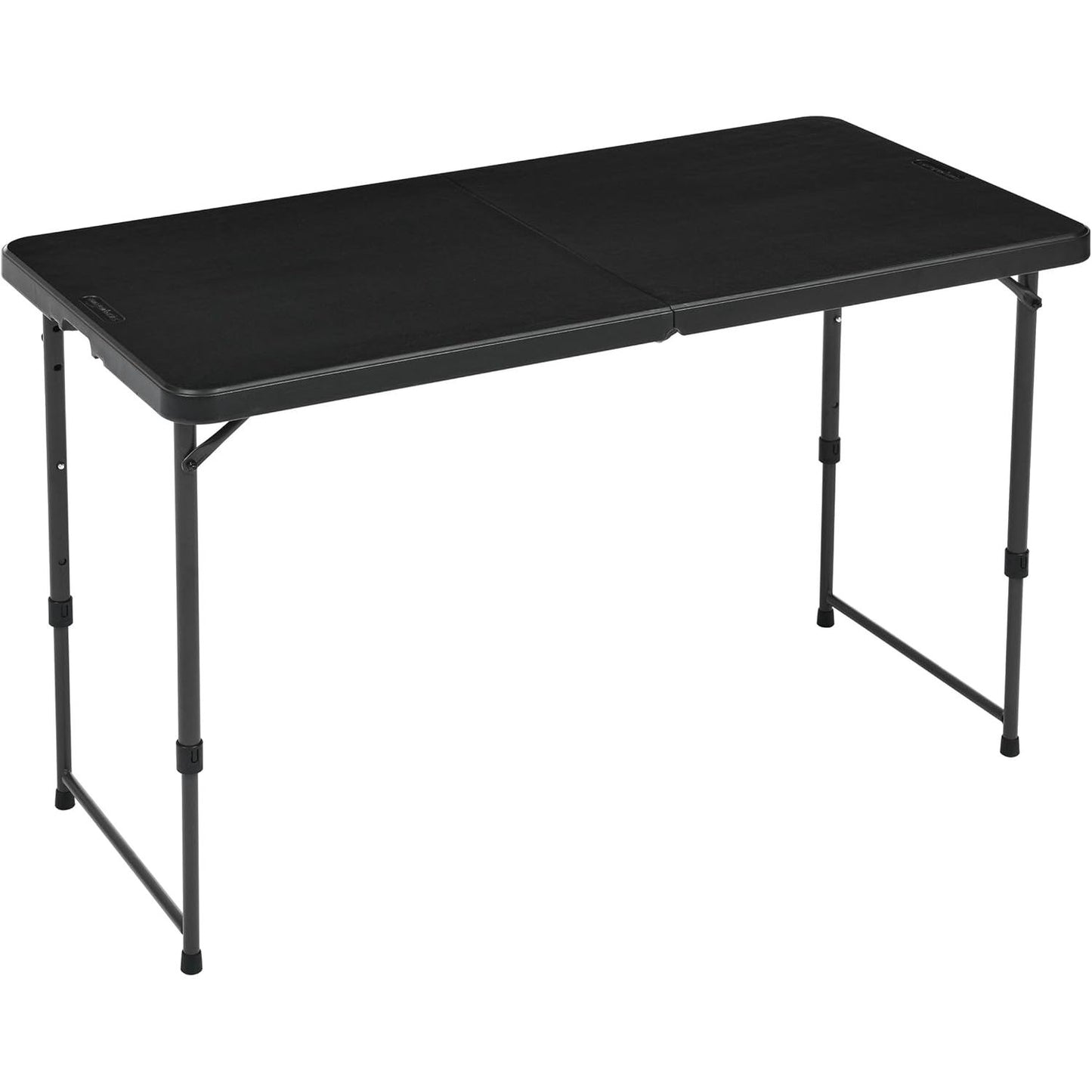 292862 - AMAZON BASICS Tavolinë e palosshme, Drejtkëndëshe, e rregullueshme në 4 drejtime, me lartësi 121.4 x 60.7 x 86.1 cm, e lëvizshme, e lehtë, për përdorim të brendshëm dhe të jashtëm, e zezë