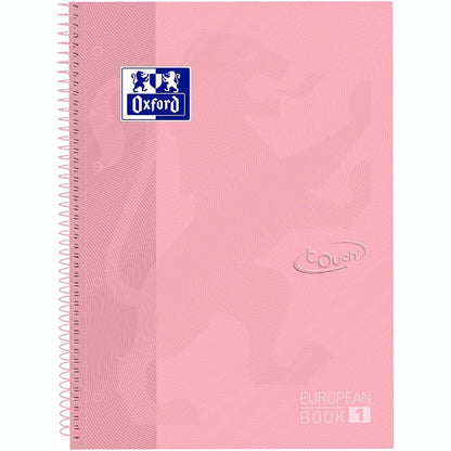 269043 - EVROPIAN - Libri Oxford A4 1, 160 Faqe, Kapak të Fortë, Rozë Pastel