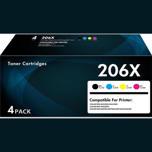 272607 - Toner i pajtueshëm për HP 219X 219A MFP 3302FDWG dhe W2190X Color LaserJet Pro MFP 3302FDWG 3302SDWG 3302FDNG 3302FDW 3302FDN 3202DW 3202DN, Pako me 4 ngjyra: e zezë, cian, e verdhë, magenta