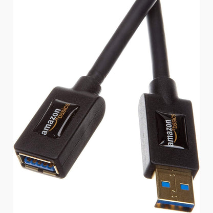320665 - AMAZON BASICS Kabllo Zgjatues USB-A në USB-A 3.0 (A Mashkull në A Femër) 1 m, i Zi