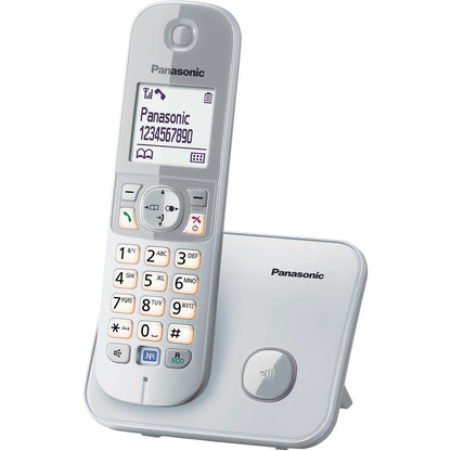 305256 - PANASONIC Telefon pa tel KX-TG6811GS DECT (Rrezatim i ulët, Modaliteti ekonomik, Telefon me hapësirë, Pa sekretari telefonike, Linjë fikse, Bllokim thirrjesh) Ngjyrë perle argjendi