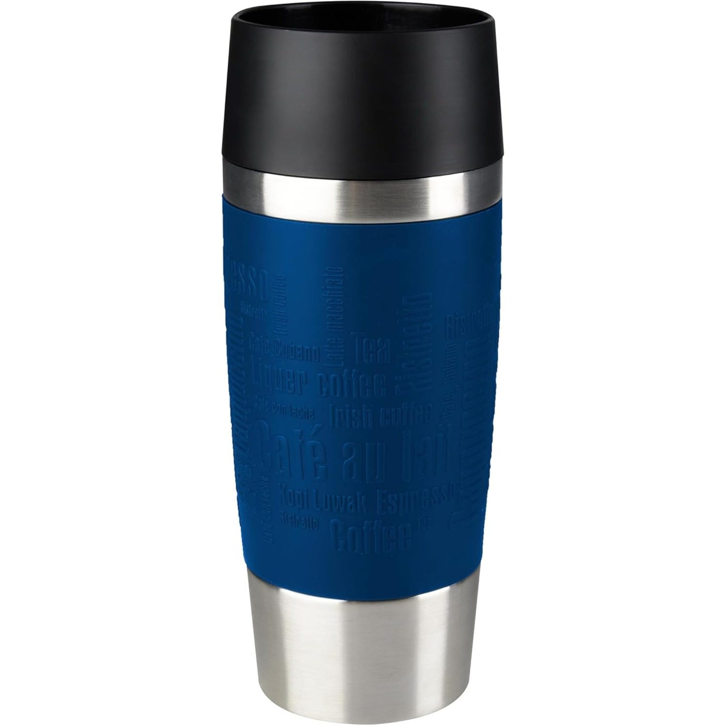 251793 - EMSATravel Filxhan Termos Klasik 360 ml, Filxhan Kafeje për Të Marrë me Vete, Mban Pijet të Nxehta për 4 Orë/Të Ftohta për 8 Orë, I Papërshkueshëm nga Rrjedhjet, Filxhan i Izoluar me Mbyllje të Shpejtë, Hapje për Pirje 360°, Blu, 513357