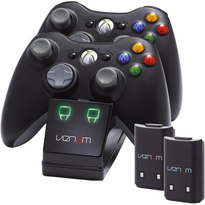 276778 - VENOM Stacion karikimi Twin për Xbox 360, përfshin 2 bateri shtesë