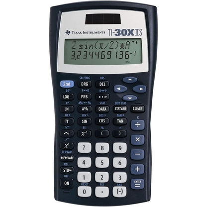 276661 - TEXAS INSTRUMENTS Kalkulator Shkollor TI-30 XIIS (me dy rreshta, me energji diellore dhe me bateri) Blu e errët
