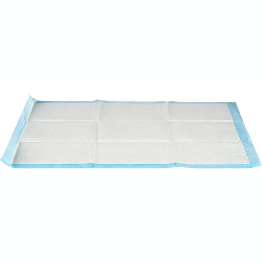 252119 - WELL HOME - 10u Mbulesa Ngjitëse për Shtrat, Super Thithëse, 60x90 cm, të Bardha dhe Blu