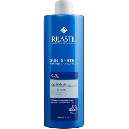 311973 - RILASTIL Sun System Qumësht Rifreskues Pas Diellit për Fytyrën dhe Trupin, Emulsion i Lëngshëm me një Teksturë të Lehtë, Hidratuese dhe Rigjeneruese, Pako 400 ml