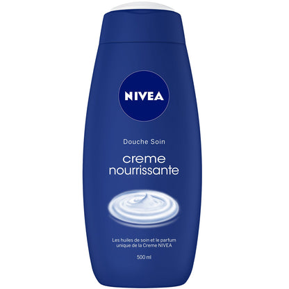 319114 - NIVEA Krem për dush (1 x 500 ml), me vaj farash rrushi dhe bajame të ëmbla, kujdes hidratues për trupin, për lëkurë të thatë.