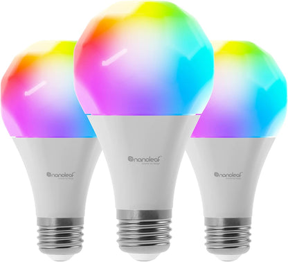 260690 - NANOLEAF ESSENTIALS | Llambë Smart A19 | 800Lm | E bardhë | 2700K-6500K | 120V-240V | E27 V2 - 3 copë