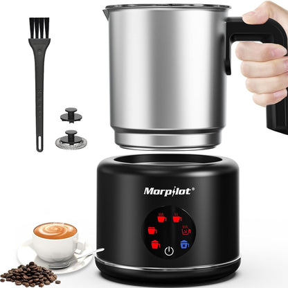 162304 - MORPILOT HS010 Shkumëzues Qumështi, Ngjyrë e Zi, Modeli S