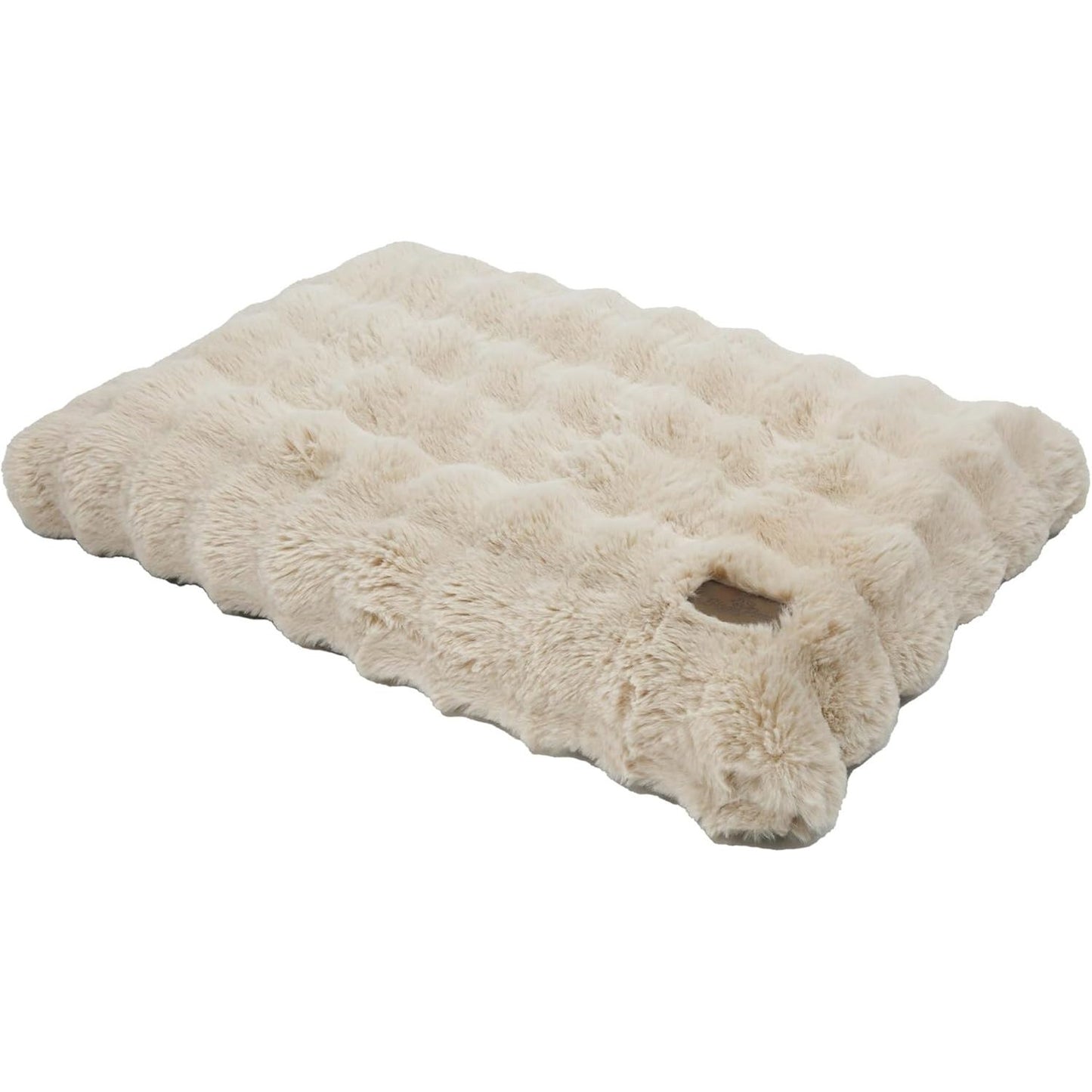 185884 - BINGOPAW Shporta Mesatare për Qen, Madhësia: 76x51x10cm, Jastëk i Lëvizshëm dhe i Lajtshëm në Lavatriçe, Dyshek/Krevat Antistres, Pëlhurë e Butë Prej Pelushi, Ngjyra: Bezhë
