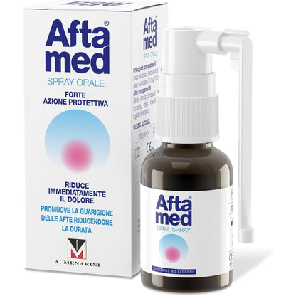 272317 - SPREJ AFTAMED PËR PLAGËT AFTOZE, STOMATITIN AFTOZ DHE LEZIONET ORALE - SHISHE 20 ML